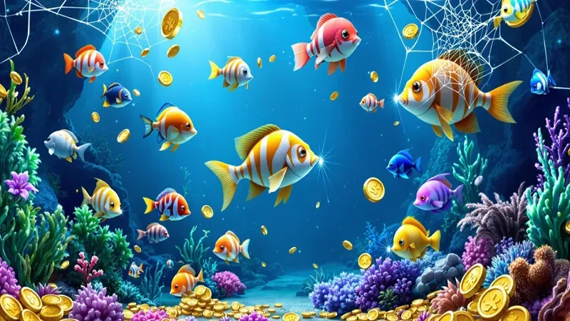 ภาพประกอบเส้นทางฝูงปลาในเกมยิงปลา W69